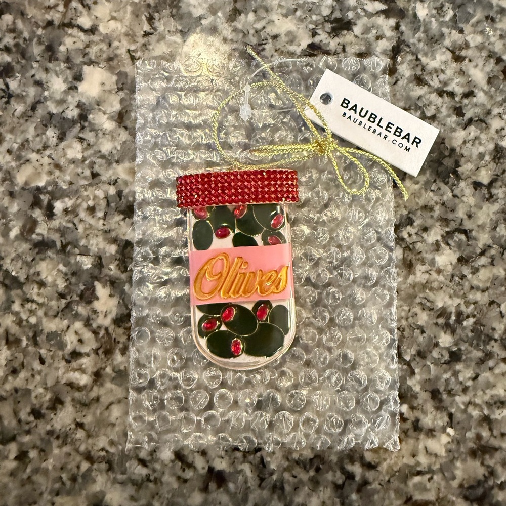 BaubleBar Brine On Olive Ornament